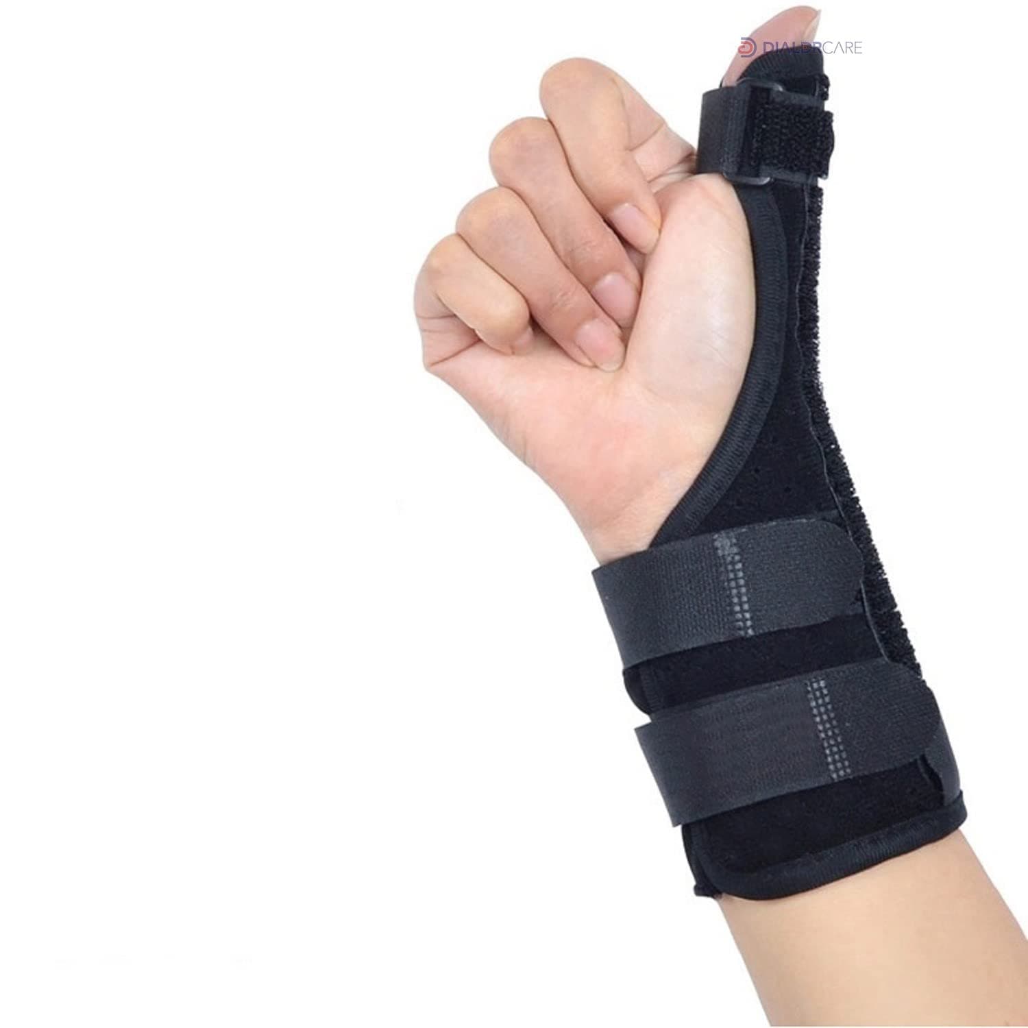 DIALDRCARE Finger Splint Brace Support | Provides Support to Wrist & Finger | Adjustable for Left or Right Hand | For Fracture, Straightening Broken Fingers, Injuries, Sprains, Pain Relief (1)