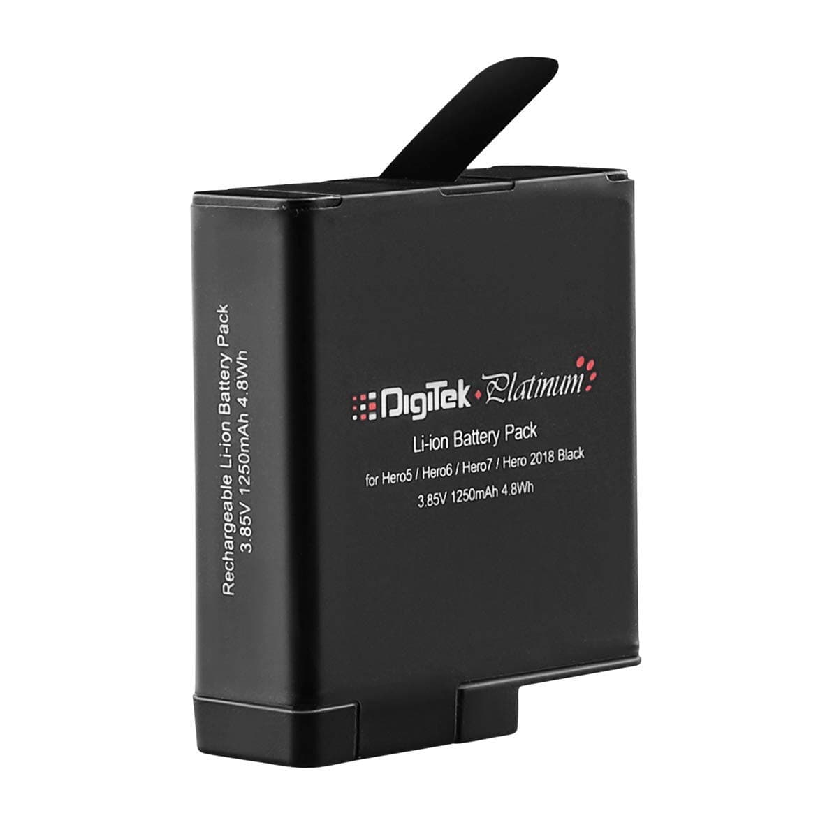 Digitek Platinum Replacement Battery for Hero 5/6/7 Compatible with Hero-5, Hero-6, Hero-7, Hero-2018 Capacity 1250mAh