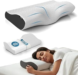 Lifelong Cervical Pillow for Neck Pain | Orthopedic Memory Foam Neck Pillow for Sleeping |Cervical Support for Spondylitis, Back & Shoulder Pain Relief |19x12x3.5 Inch| Comfortable Bed Pillow (LLCP05)