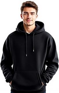 Glowic Men’s Hoodie | Oversized Stylish Sweatshirt for Winter Wear | Trendy Casual Hoodie for Men | Perfect for Gym, Travel, Streetwear Fashion