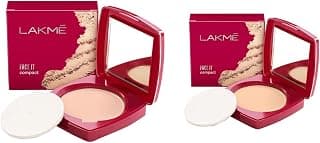 LAKMÉ Light Coverage Face It Matte Compact Powder & Face It Compact For All Skins,1 Count, 9 Gram, Ivory