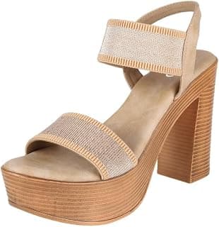 Metro Women Block High Heel Fashion Sandal