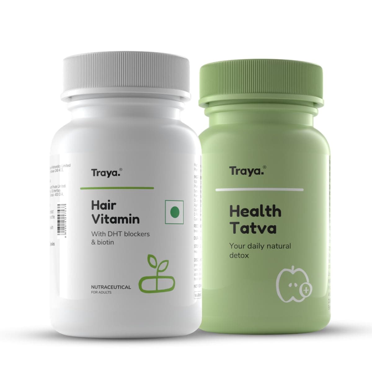 Traya Hair Health Booster Combo|Health Tatva (60 Capsules) + Multi Vitamins (30 Capsules)|Supplements For Immunity Boost,Daily Energy Support,Hair Nourishment And Hair Growth,2 Count,