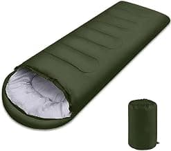 Adult Camping Sleeping Bag Ultra Light Fluffy Sleeping Bag with Compression Bag for Outdoor Traveling Hiking,Comfort Temperature: 10℃~15℃