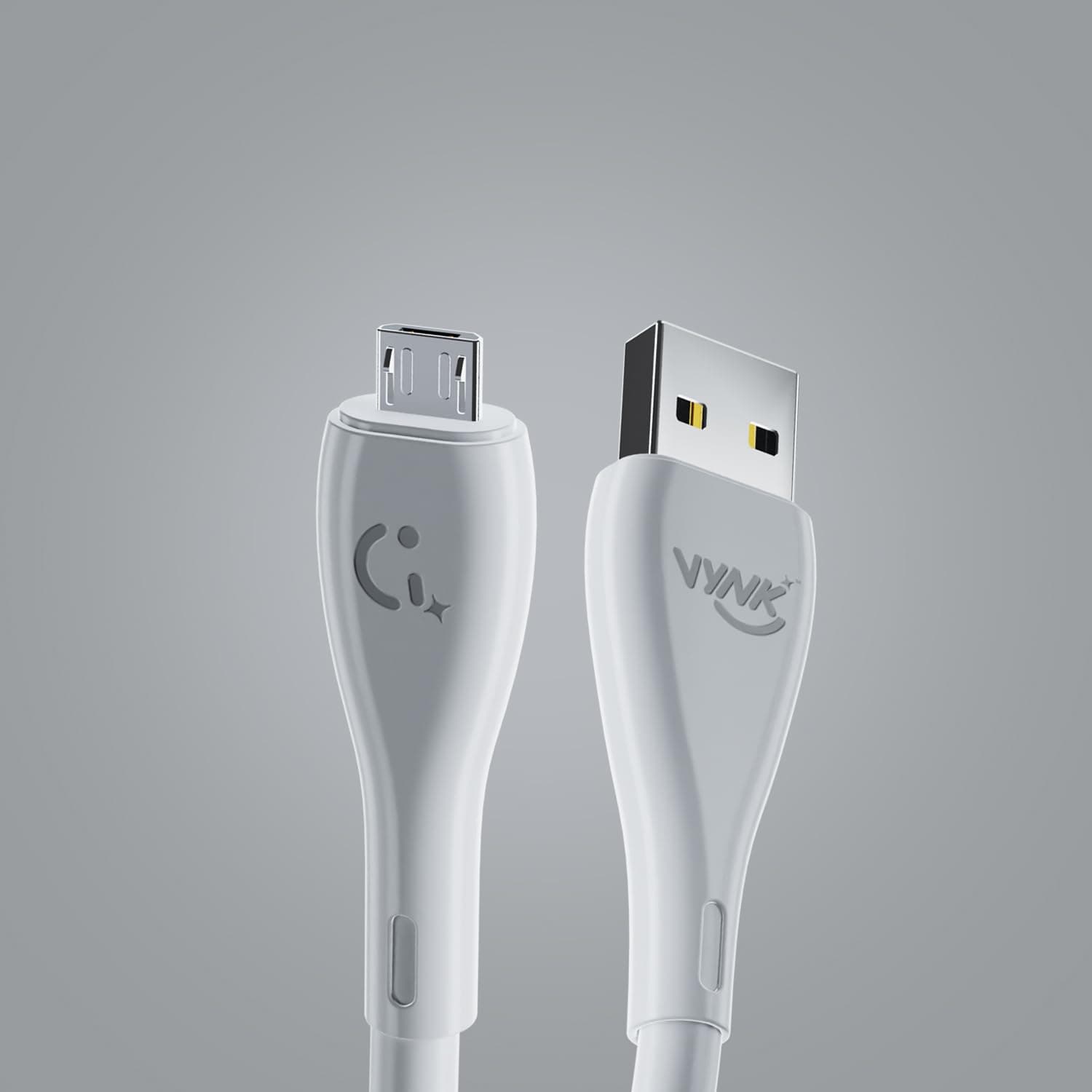Vynk Surge 1M Fast Charging & Data Sync USB A to Type Micro Cable for Smartphones, Tablets & Other Compatible Devices | 4Core Durable TPE Material | Tangle Free & Zig Zag Cable | 3.1Amp Rapid Charging