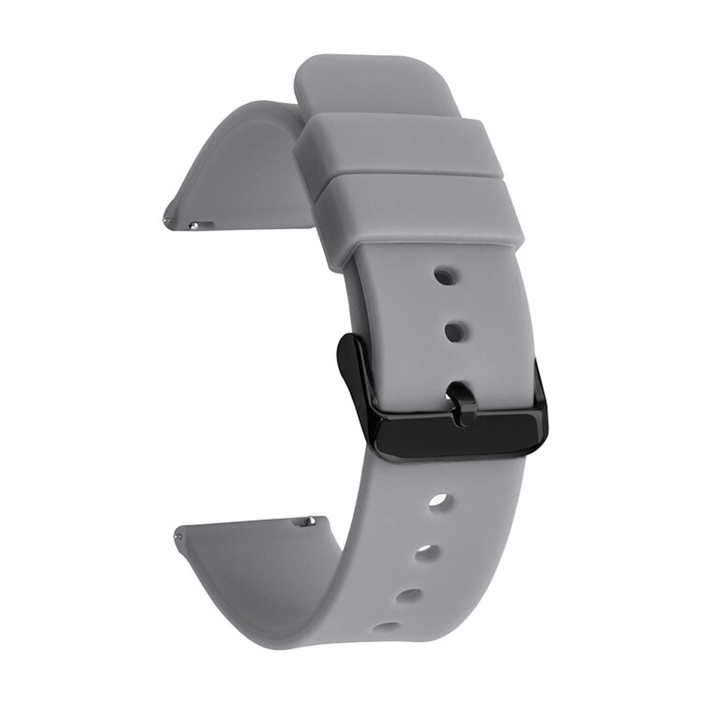 STRAPY 22mm Soft Silicone with Metal Buckle Strap Replacement Belt Band for Realme Watch 2 Pro Smart Watch Straps