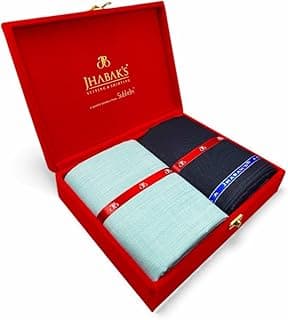 JHABAK'S Unstitched Cotton Blend Solid Shirt & Trouser Fabric - 2.25 m Shirt Cloth - 1.20 m Pant Piece