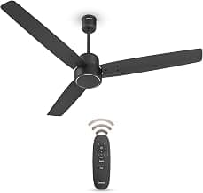 Havells FAB BLDC Ceiling Fan 1200 mm (Made In India), 380 RPM, Savings Upto 65%, Reverse Rotation, 4 Modes (Boost,Sleep,Breeze,Mop), Low Wattage 30 W, Low Noise, Air Flow:235 CMM, 3Y Warranty, Black