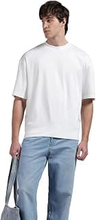 Calvin Klein Jeans Solid Relaxed Fit Cotton T-Shirt