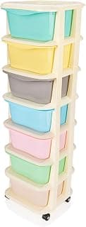 KITCHIVO™ Modular Drawer Storage Organizer/Plastic Chest of Drawers for Kitchen Storage Cabinet/Multi-Layer Storage Drawer Cabinet & Drawers Organisers for Home Office Use (7 Layer)