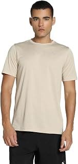 PUMA Mens Active Mesh Tee,Putty, L (52789490)