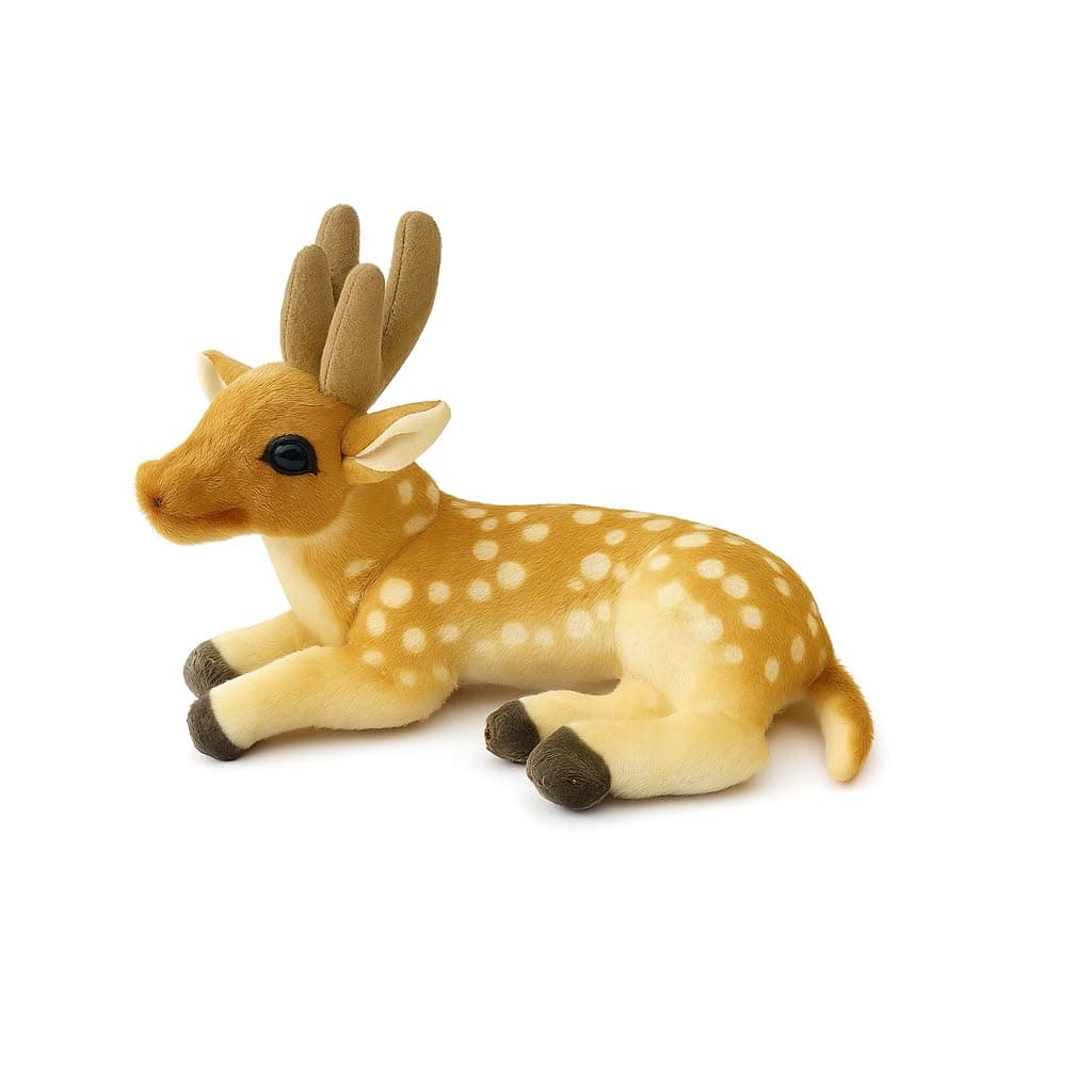 Coolet Soft Toy Deer for Kids – Cute & Cuddly Plush Animal | Premium Fabric | Ideal for Gifting, Playtime & Nursery Decor | 30 cm Stuffed Deer Toy for Boys & Girls (Golden Yellow)