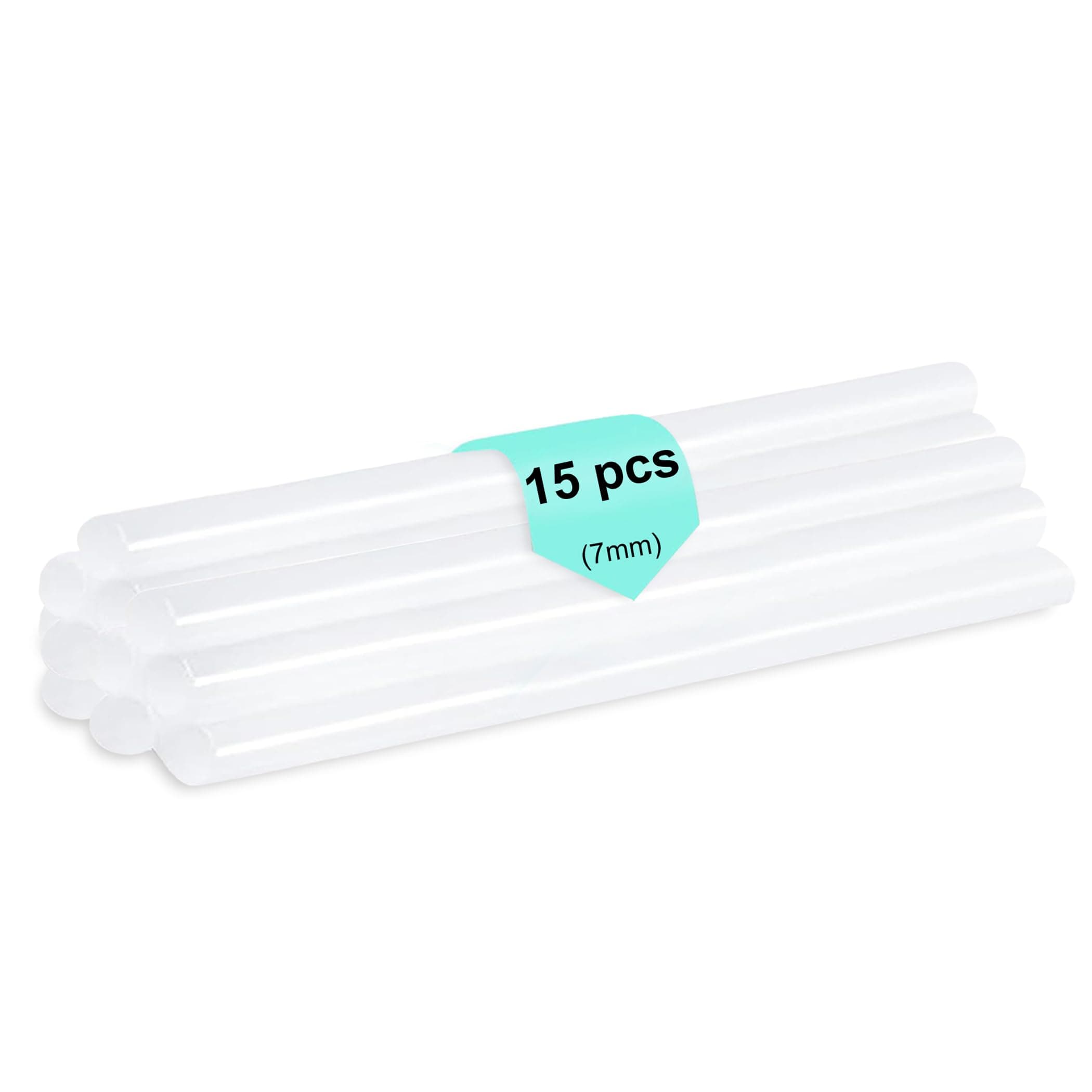 GLUN® Glue Sticks, 7mm Transparent Glue Gun Sticks, 15 Piece for DIY Craft Work, Gift Decoration Electronics Repairing & Home Use