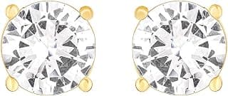 GIVA 925 Silver Golden Zircon Earrings| Drops to Gift Women & Girls | With Certificate of Authenticity and 925 Stamp | 6 Months Warranty*