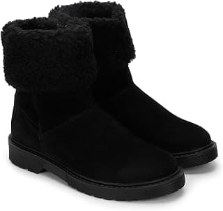 YOHO Slays women comfortable Boots | Extra cushioned foot bed and skin friendly Ankle Boot with low heels | Trendy, Stylish,Casual Boots with zipper | Winter, snow and holiday outings