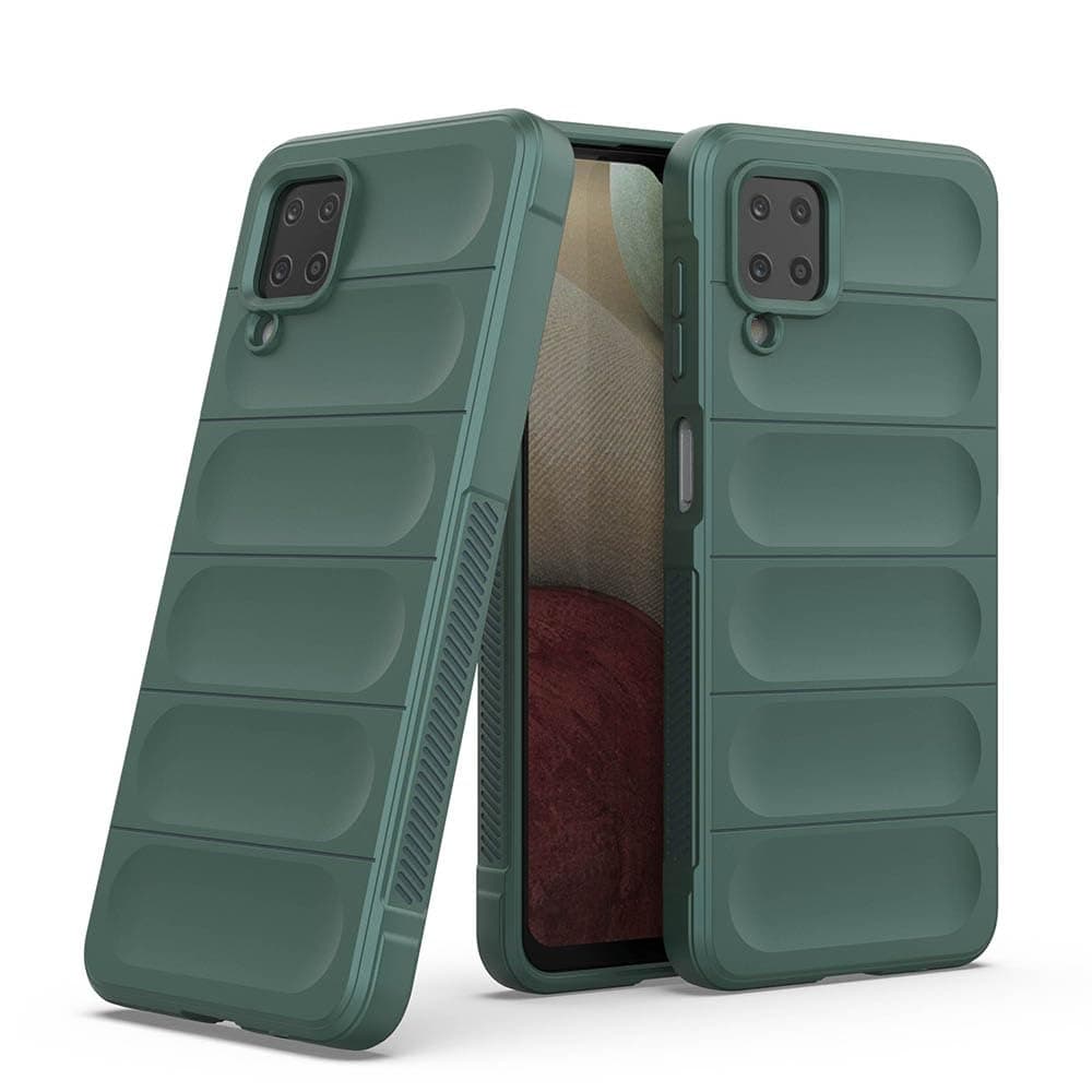 Amazon Brand- Solimo Mobile Cover for Samsung Galaxy M12 4G / A12 4G / F12 4G | Full Camera Protection | Liquid Silicon Case | Flexible Bumper Case for Samsung Galaxy M12 4G / A12 4G / F12 4G (Green)