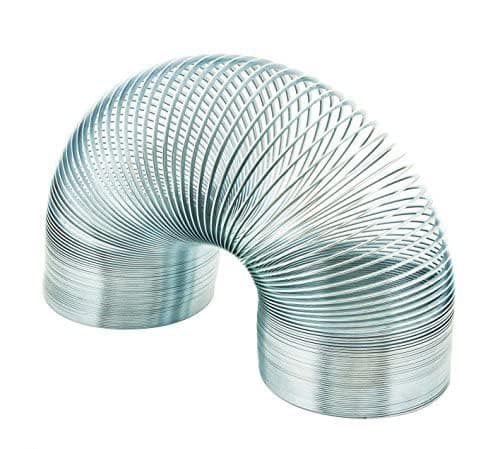 GEMKO LABWELL Wave Form Helix — Scientific Slinky Spring, Made of Tempered Steel Wire, Coil Dia. - 7.5 Cm, 3 Meters Total Length | Used in Labs, On Stairs for Experiments and Learning