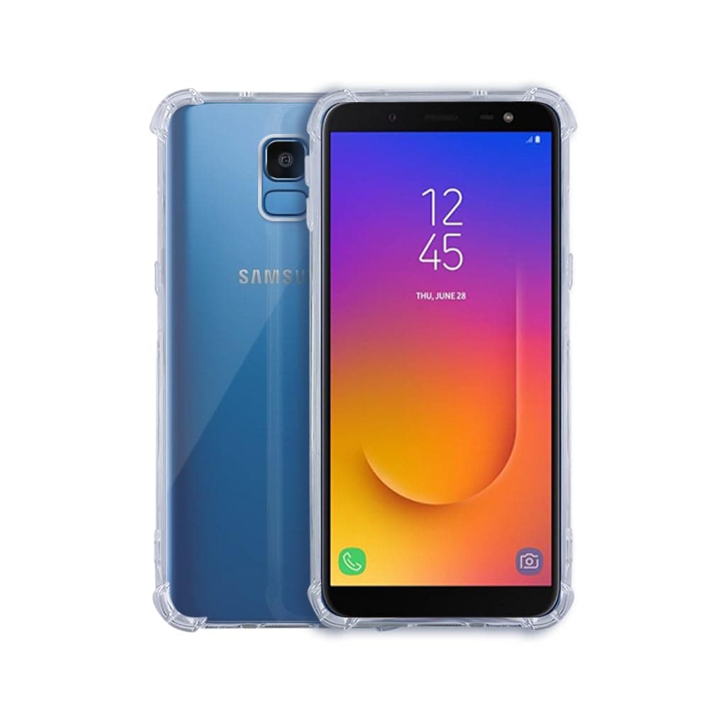 7SEVEN® Back Cover for Samsung Galaxy J6 Transparent Mobile Back Case Shock Proof Design Camera Edges Protection Crystal Clear Phone Case Silicon Soft TPU and Flexible Bumper Phone Cover