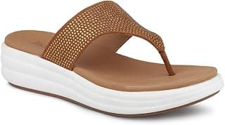 Inc.5 Women Tan Embellished Comfort Heels Sandal
