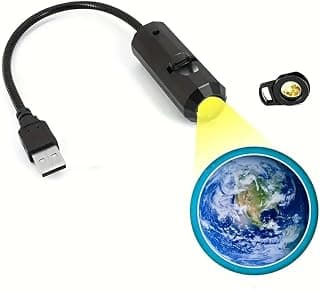 360-Degree Earth Projection Night Light, USB Star Lamp with Galaxy Display, Romantic Room Decor