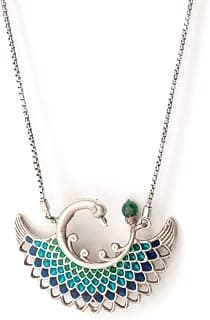 Shaya by CaratLane 925 Silver Oxidised Owning My Perfectionist Tendencies Necklace Gifts for Womens & Girls