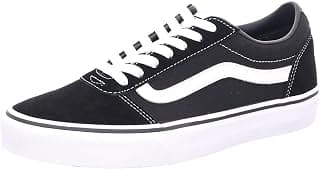 Vans Unisex Kids' Ward Low-Top Sneakers, (Suede/Canvas) Black/White Iju, 2 UK 2 UK