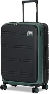 Urban Jungle by Safari Hold-All Premium Top-Open Large (78 cm) Trolley Bag, Polycarbonate Check-in Suitcase with 8 Silent Wheels and TSA Lock, Hardside Travelling Luggage for Both Men & Women (Green)