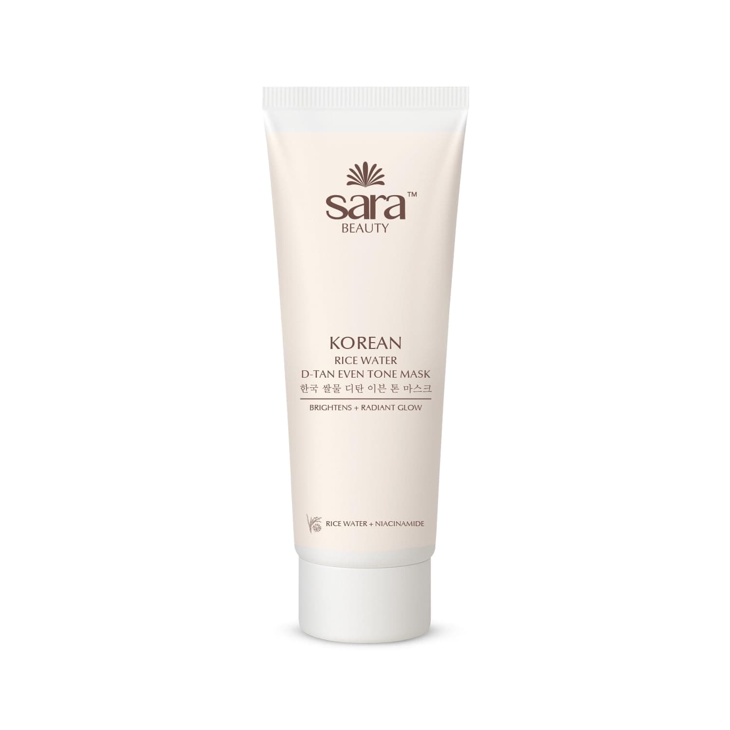Sara Korean rice water D-tan even tone mask 120g