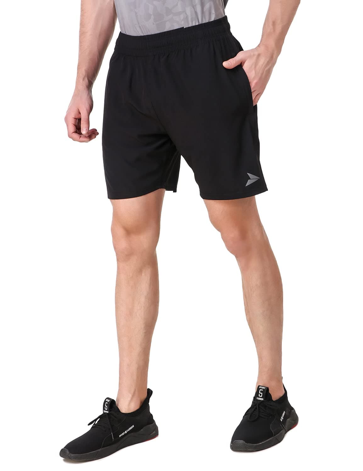 FITINC N.S Lycra Shorts for Men with Zipper Pockets