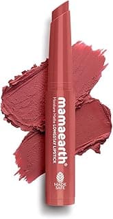 Mamaearth Moisture Matte Longstay Mini Lipstick with Avocado Oil & Vitamin E for 12 Hour Long Stay-01 Carnation Nude - 0.7 g