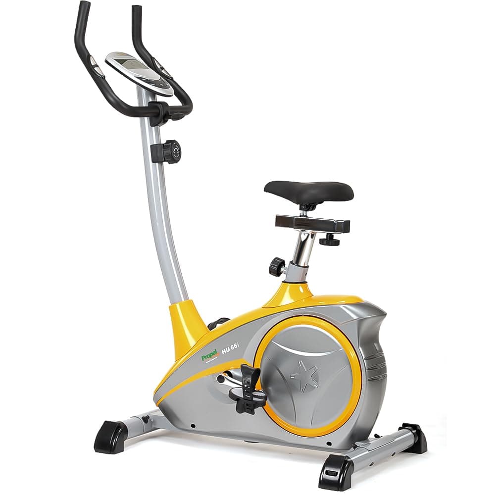 Propel FitnessOne HU 66i Upright Smart Exercise Bike/Cycle for Home Use | 8 Level Magnetic Resistance | Adjustable Seat | LCD Display | Pulse Monitor | 120kg Capacity
