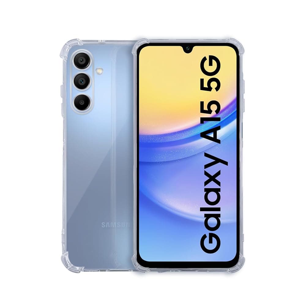7SEVEN® Back Cover for Samsung Galaxy A15 Transparent Mobile Back Case Shock Proof Design Camera Edges Protection Crystal Clear Phone Case Silicon Soft TPU and Flexible Bumper Phone Cover