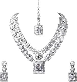 Generic Silver-Tone Crystal Vine Bracelet with Cubic Zirconia Stones