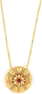 Shaya by Caratlane | 925 Silver| Venturianum Bloom Necklace in Antique Gold Plated | Gifts for Womens & Girls