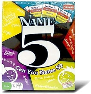 Funskool Original Name 5, Find 5 Names, Card Game for Kids, Educational, Fun & Engaging, 2-4 Players, Perfect for Family Game Nights, Multicolour, Gift Set for Kid, Age 8+ Years