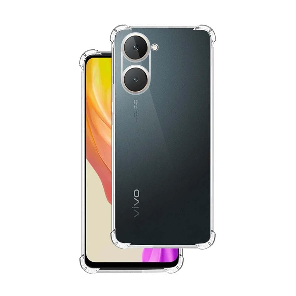 7SEVEN® Back Cover for VIVO Y18 | VIVO Y18E Transparent Mobile Back Case Shock Proof Design Camera Edges Protection Crystal Clear Phone Case Silicon Soft TPU and Flexible Bumper Phone Cover