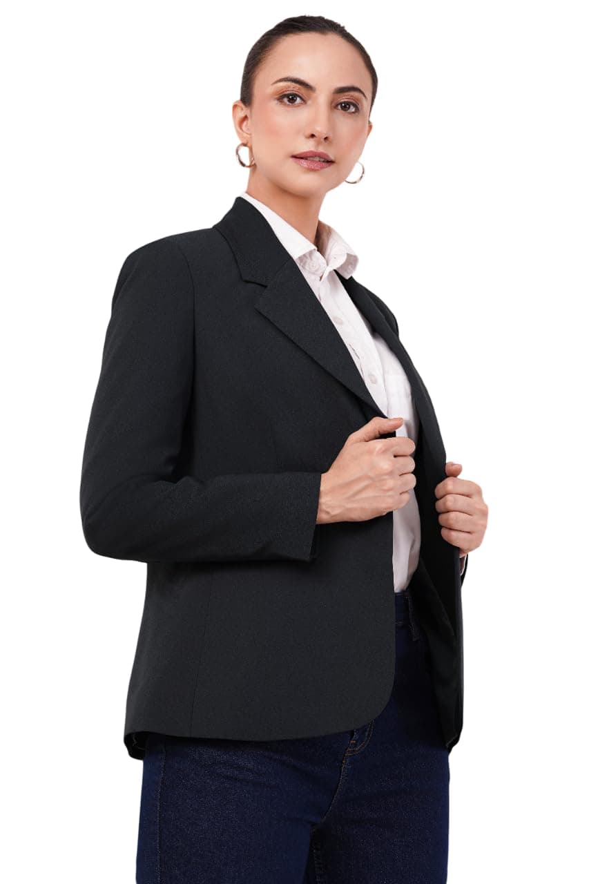 SaintX Women's Premium Formal Blazer | Fully Lined | Regular Fit | 4-Way Stretchable Ultra-Light Fabric | Fashion-Forward | Office/Meetings (WB01)