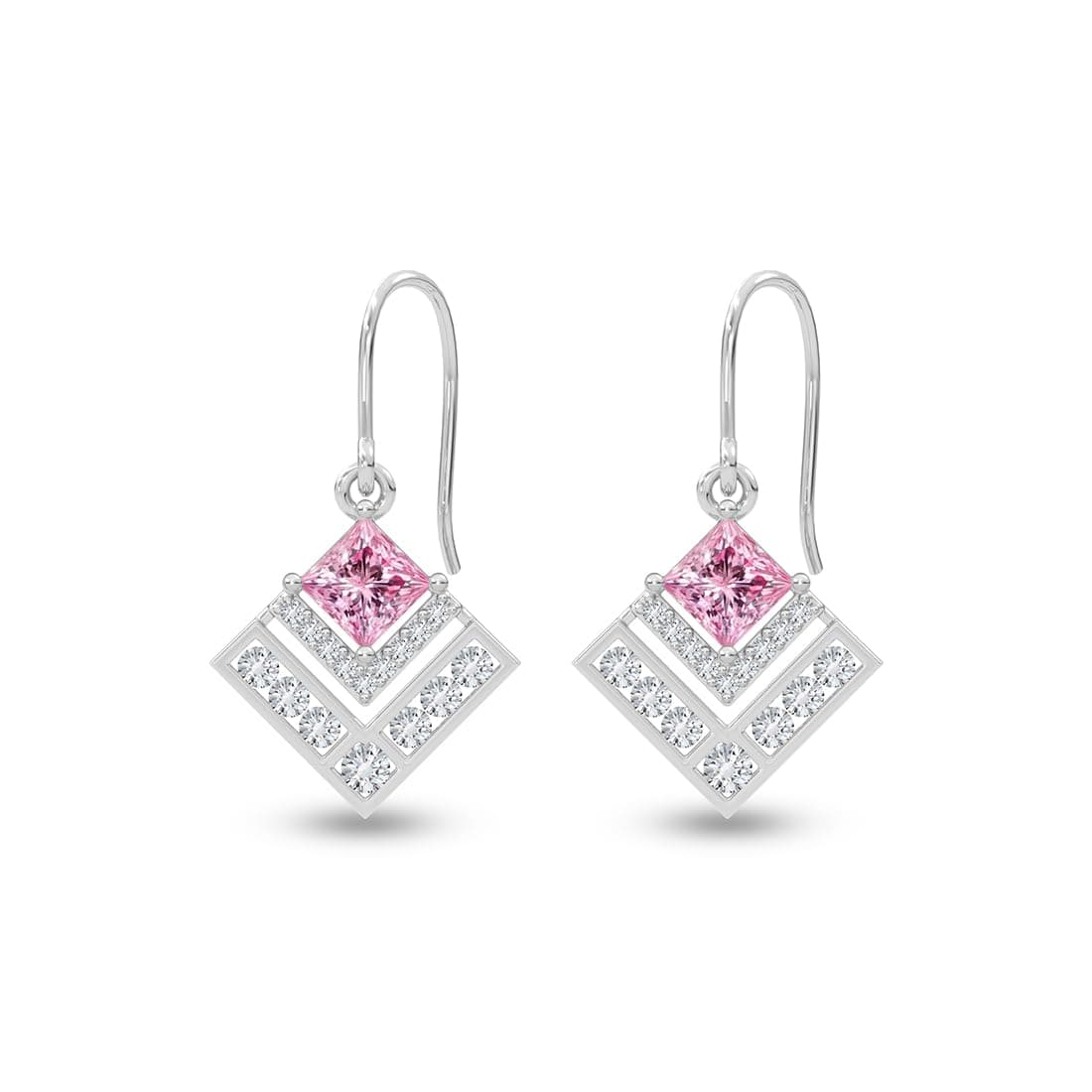 CLARA 925 Sterling Silver Drop Earrings Gift for Women and Girls Daily Wear | Rakhi Rakshabandhan Gift for Sister Bhabhi Platinum Plated | Elegant Design | Gifting for Birthday Anniversary