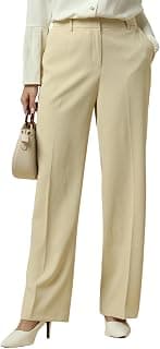 Allen Solly Women's High Rise Regular Casual Pants