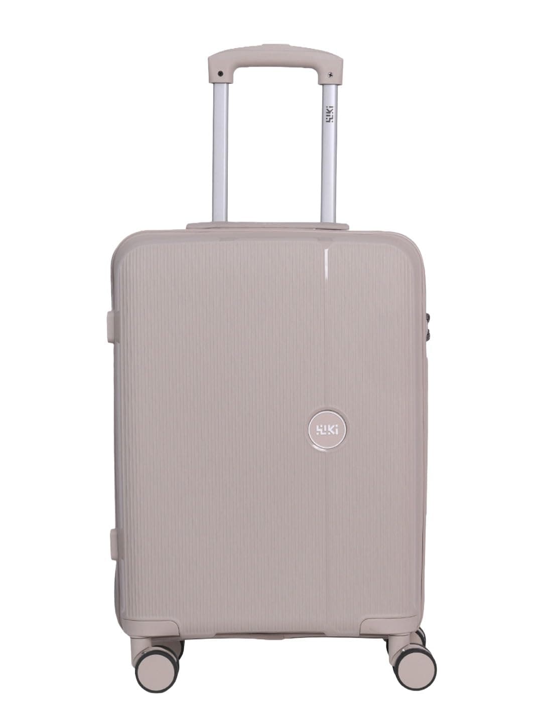 Wiki Zine 8 Wheel Hardside Polycarbonate Trolley,Large,Champagne