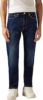 Levi's Men's 505 Dark Indigo Straight Fit Mid Rise Jeans