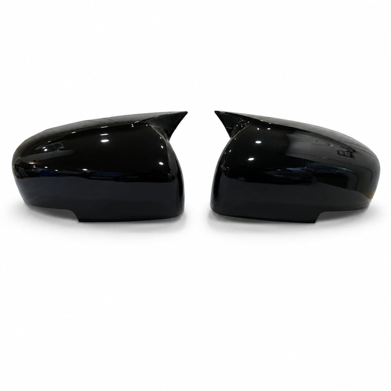 Batman Style Car Side Mirror Covers compatible with New Swift, Baleno, New Dzire (2017-2025), Fronx, Glanza, Ignis, Ciaz, Gloss Black Finish, Set of 2