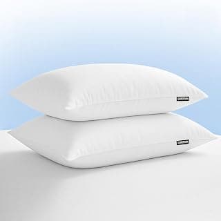 CareFoam Height Adjustable Microfiber Sleeping Pillows – Set of 2 | 16" x 24"| Soft, Supportive & Washable | Ideal for Back, Side & Stomach Sleepers | White