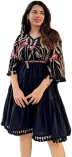 Embroidered Dress for Women Midi | One Piece Dress for Women | Beach Dress for Women