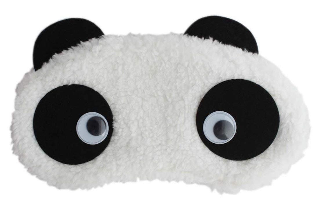 24x7 eMall Panda Eye pad, Eye mask Cartoon Super Soft & Comfortable For Sleeping (Panda Eyes)