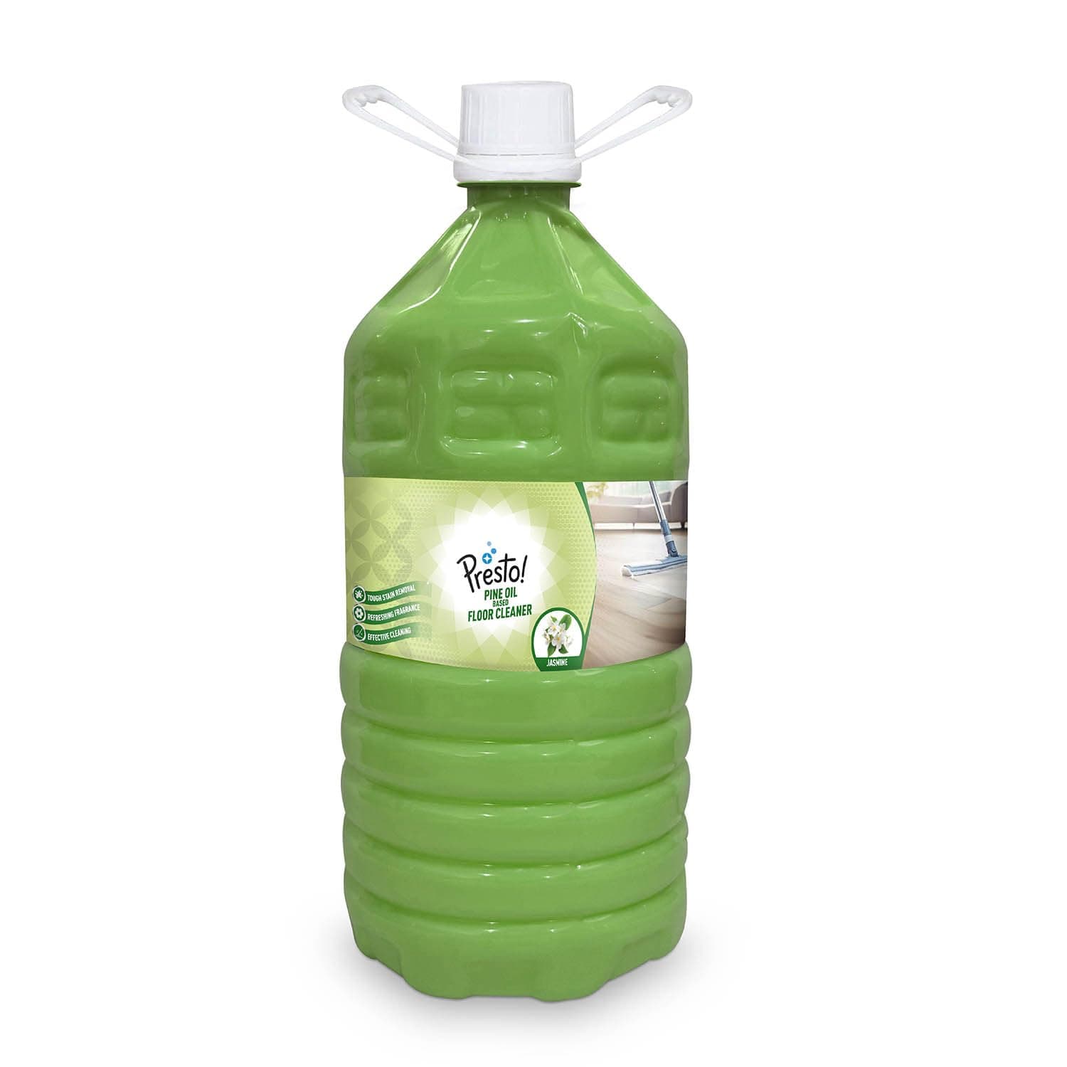 Amazon Brand - Presto! Surface & Floor Cleaner | 5 Litres | Jasmine Fragrance | Essential Liquid Cleaning Solution