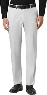 Peter England Men's Work Slim Fit Utility Pants