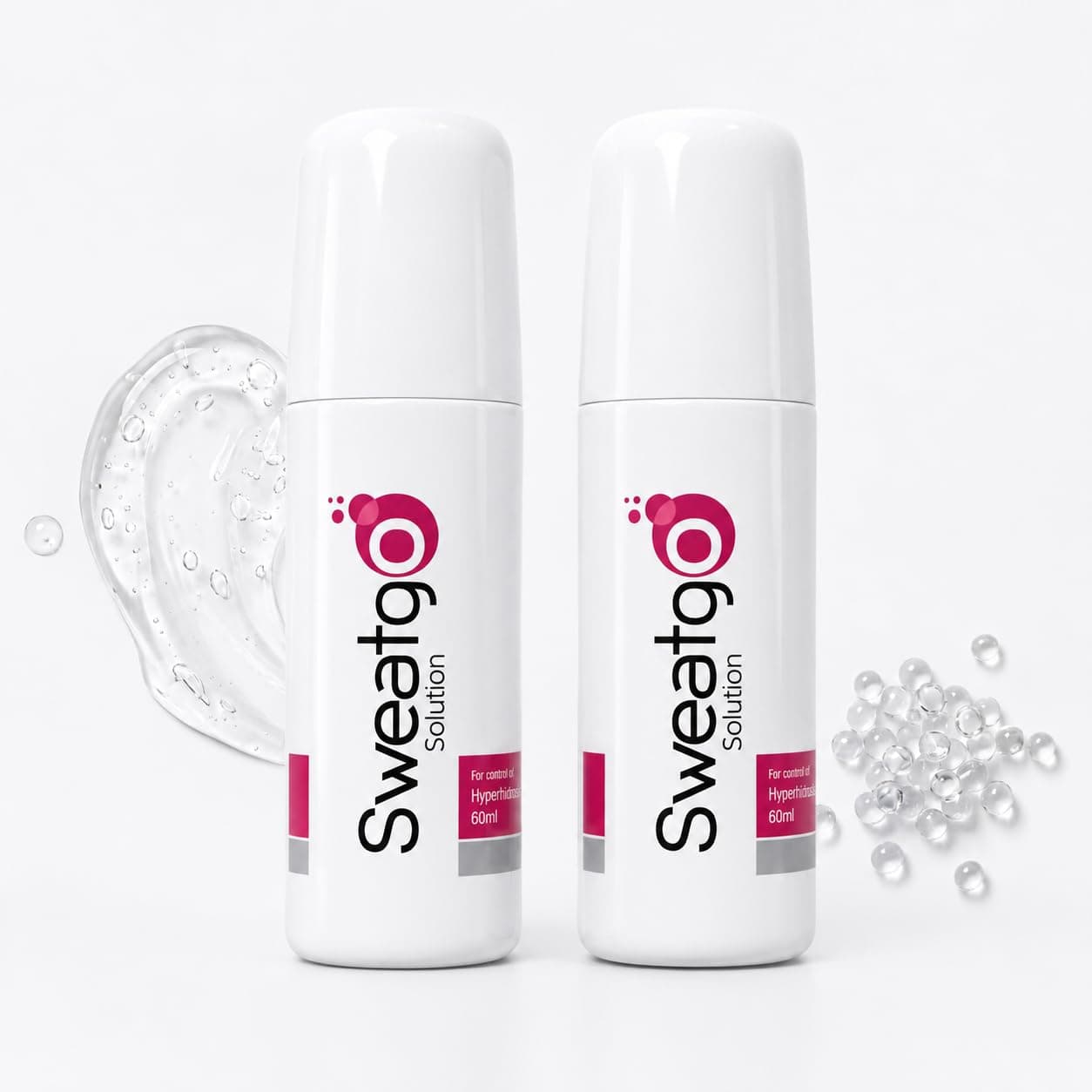 Salve Sweatgo Classic Roll-On 60ml (Pack of 2) for Men & Women | Anti-Perspirant Deodorant | Helps Control Excess Sweat (Hyperhidrosis Care) | Long-Lasting Freshness