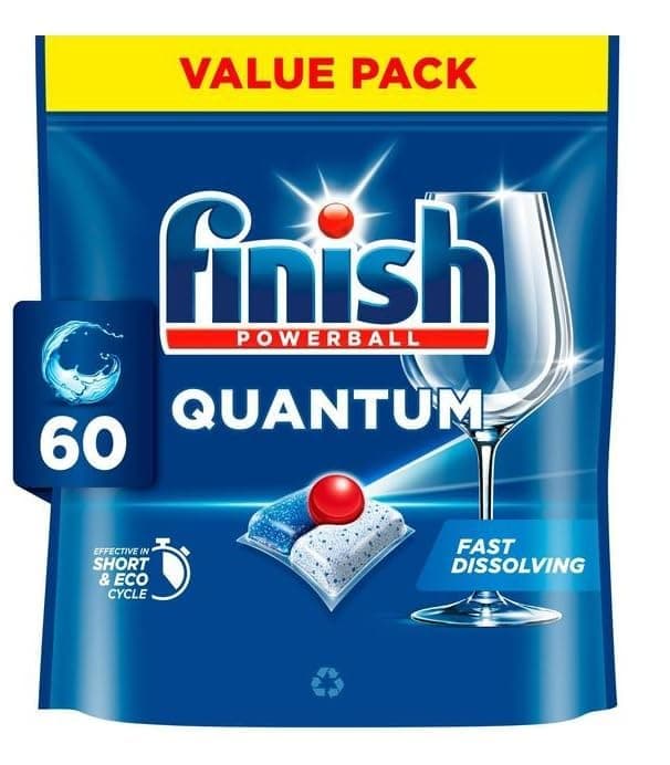 Finish Powerball Quantum Dishwasher Tablets 60's Regular
