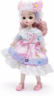 DSR 30 CM Princess Fashion Doll for Girls | Sound Playing Doll with Movable Joints | Beautiful Princess Dress | Lightweight Plastic Toy for Kids | Design as Shown (WHITE-NEW)